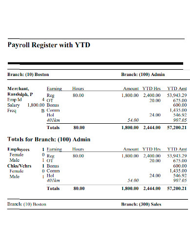 general payroll register report