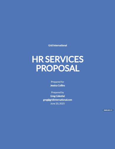 hr services proposal template