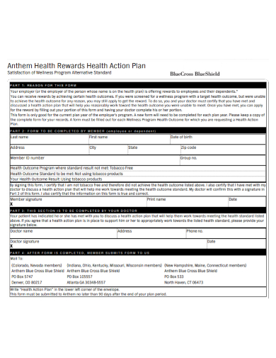 health rewards action plan
