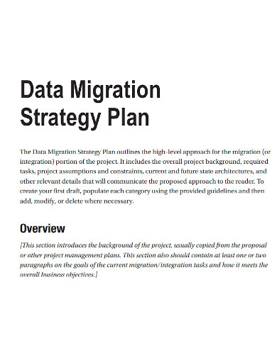migration strategy plan