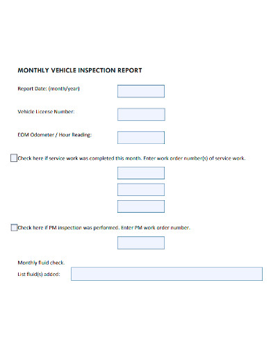 printable monthly vehicle inspection report