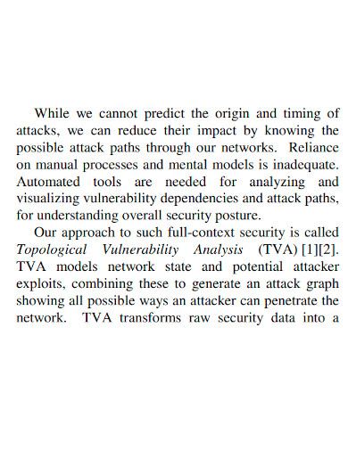 printable network vulnerability analysis