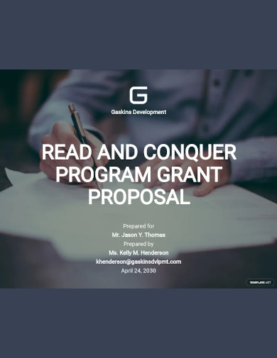 printable non profit grant proposal
