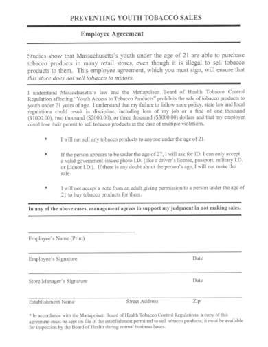 sales employee agreement