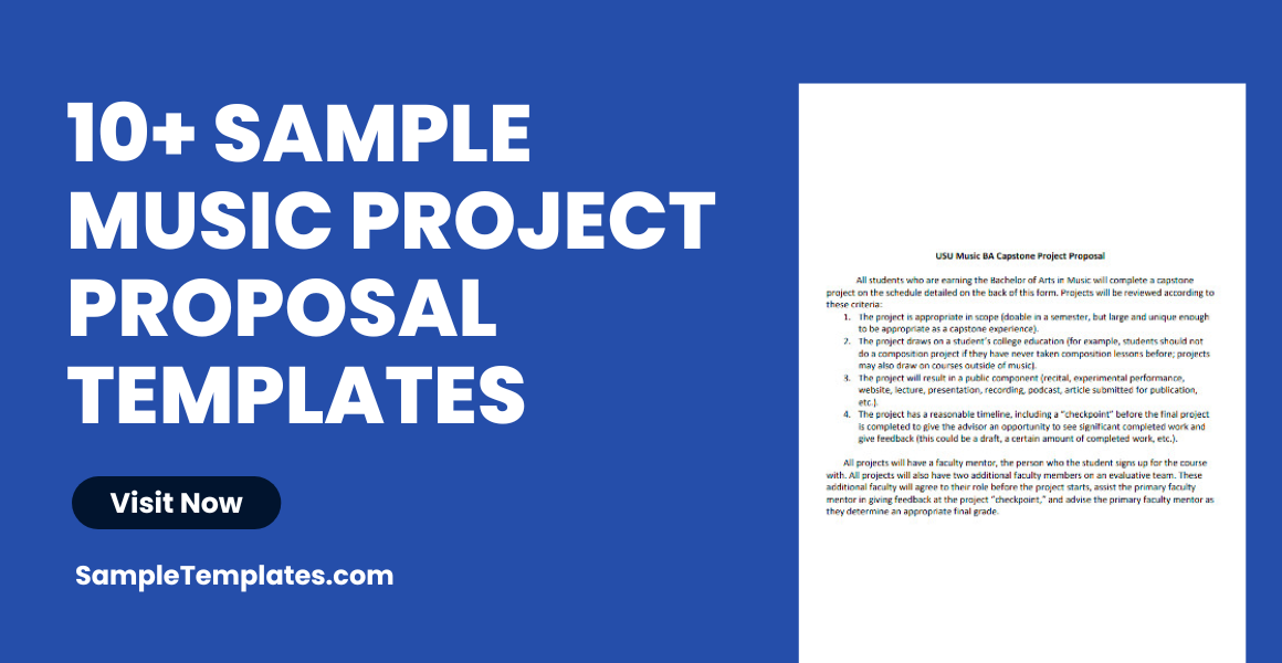 Sample Music Project Proposal Templates