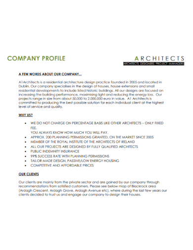Architecture Project Company Profile 