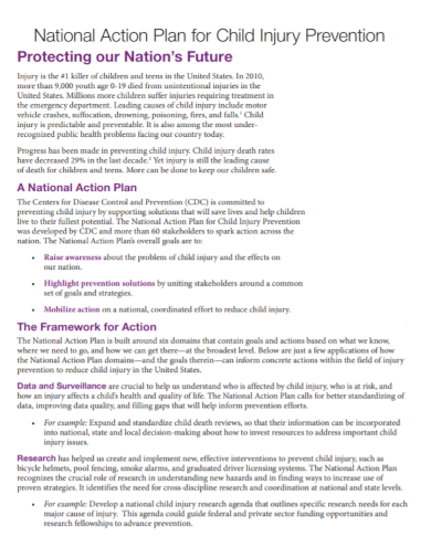 child injury protection action plan