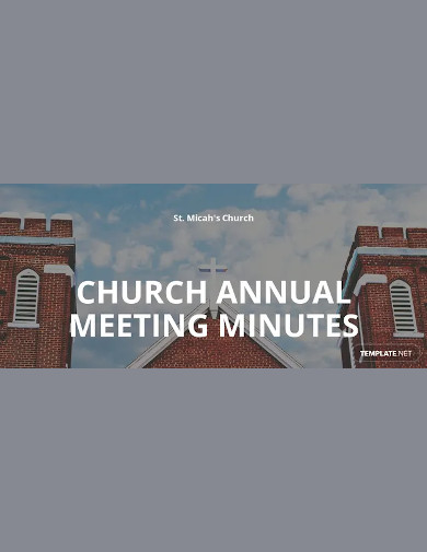 church annual meeting minutes