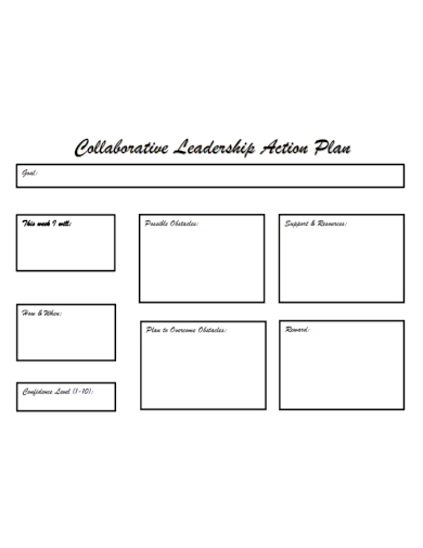 collaborative leadership action plan