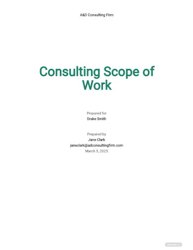 consulting scope of work template