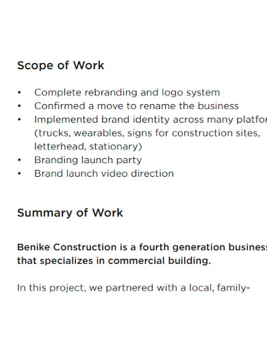 editable branding scope of work