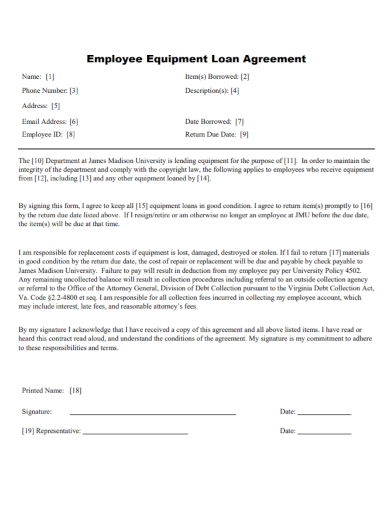 employee equipment agreement
