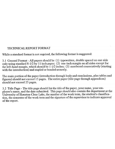 engineering technical report format