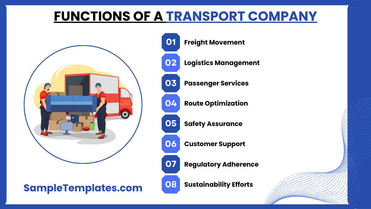 functions of a transport company