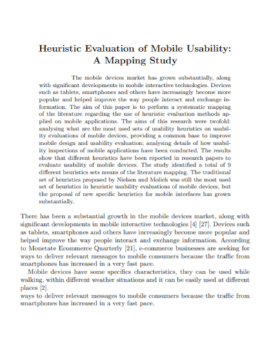 heuristic mobile usability evaluation