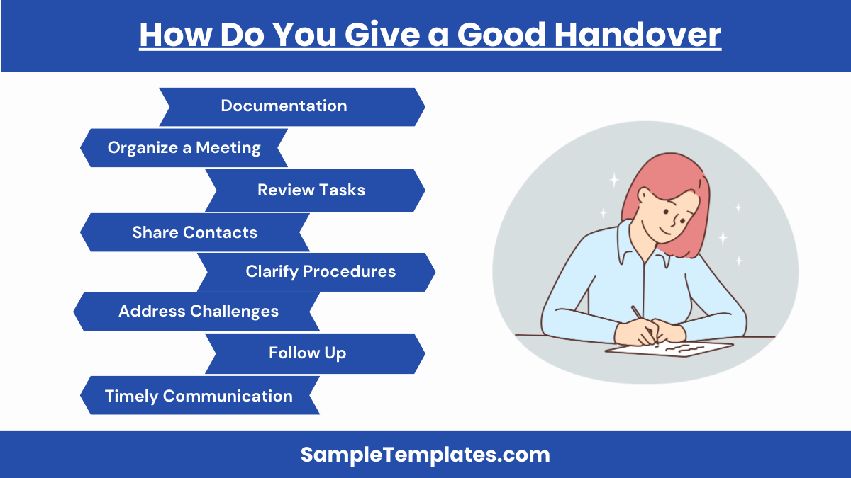 how do you give a good handover