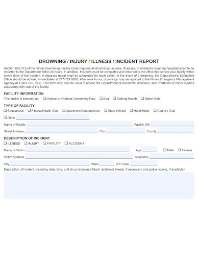 injury and illness incident report