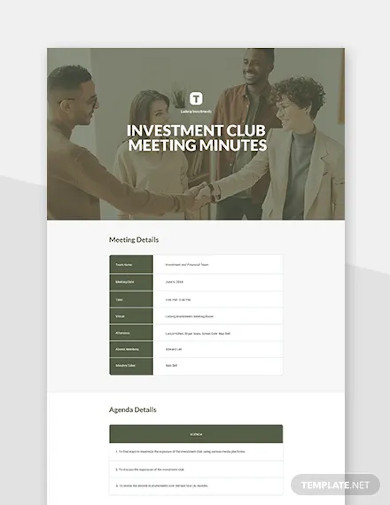 investment club meeting minutes