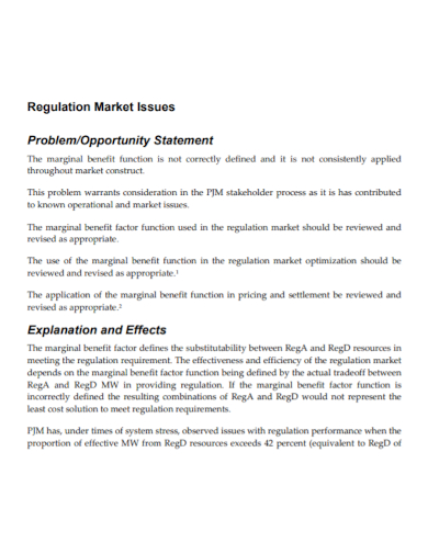 market opportunity problem statement