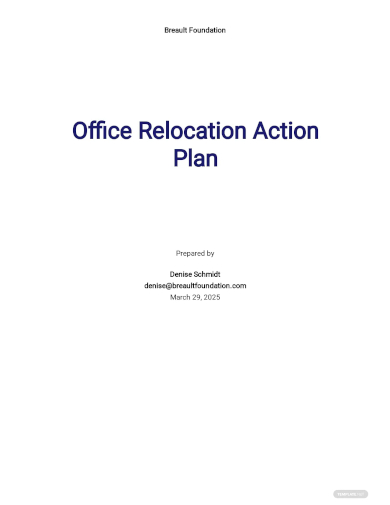 office relocation action plan template