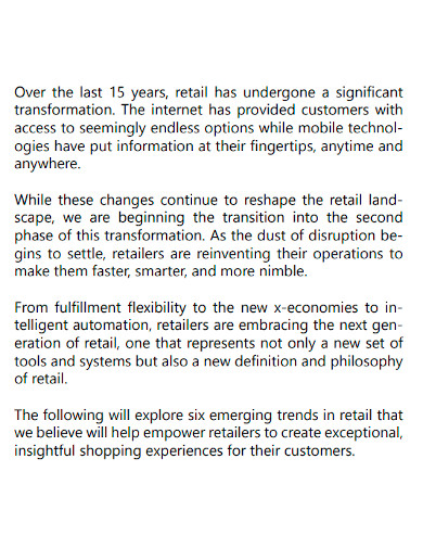 printable retail business report