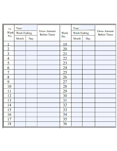 printable weekly employee schedule