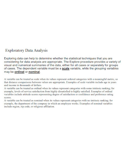 professional exploratory data analysis