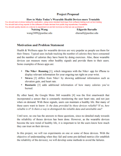 proposal motivation problem statement