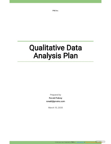 qualitative data analysis plans