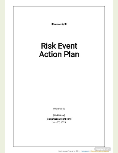 risk event action plan