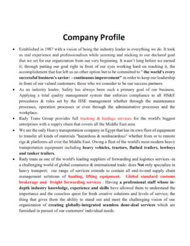 trucking-services-company-profile-sample