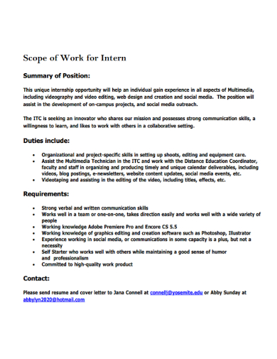 free-10-internship-scope-of-work-samples-in-pdf-doc