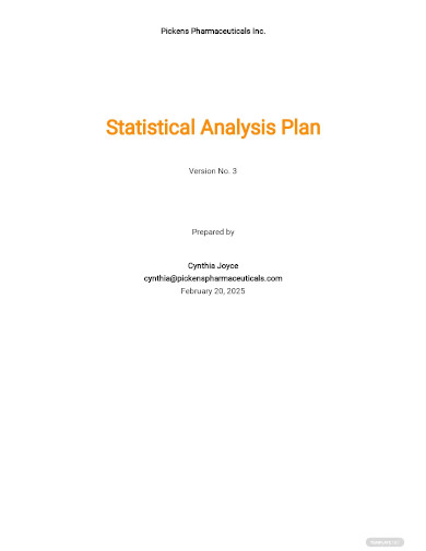 statistical analysis plans