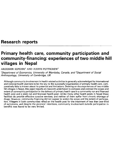 primary research report sample