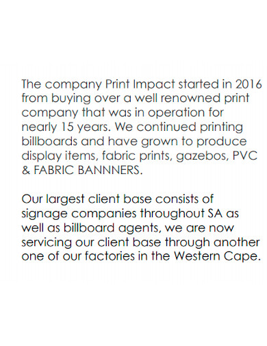 strategic printing company profile