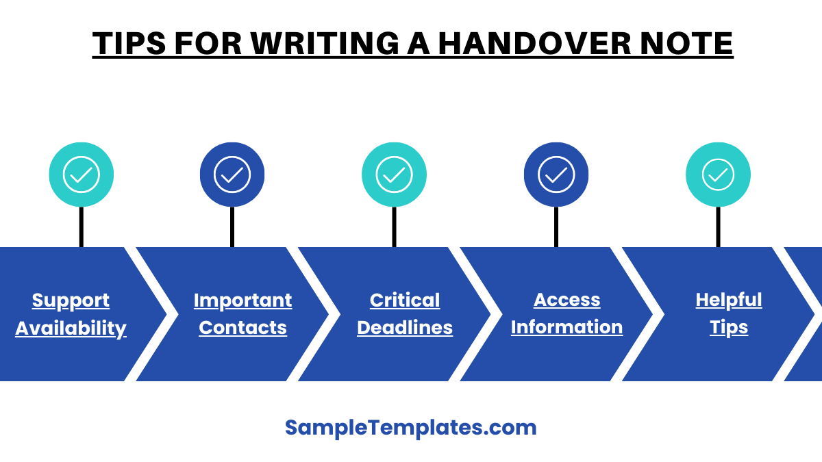 tips for writing a handover note
