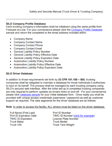 FREE 10 Trucking Company Profile Samples In PDF DOC