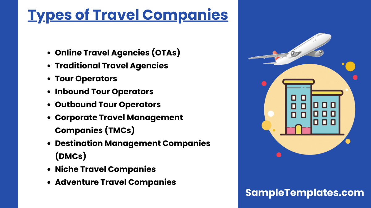 types of travel companies 1