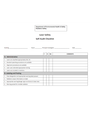 environmental health and safety audit checklist