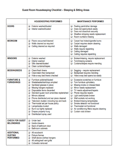 Checklist For Cleaning A Hotel Room Psoriasisguru