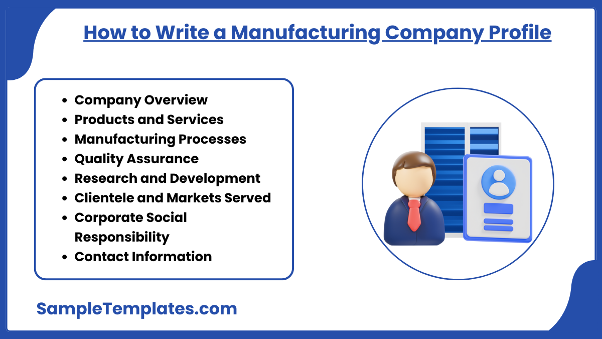 how to write a manufacturing company profile