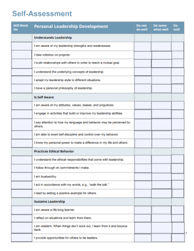 FREE 10+ Leadership Assessment Samples [ Self, Legacy, Skills ]