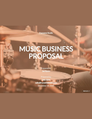 music business proposal template