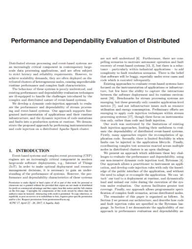 performance dependability evaluation