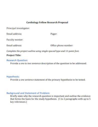define research proposal problem