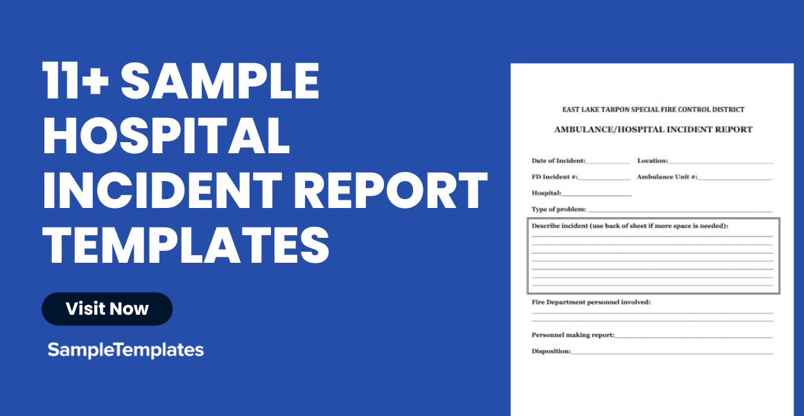 sample hospital incident report template
