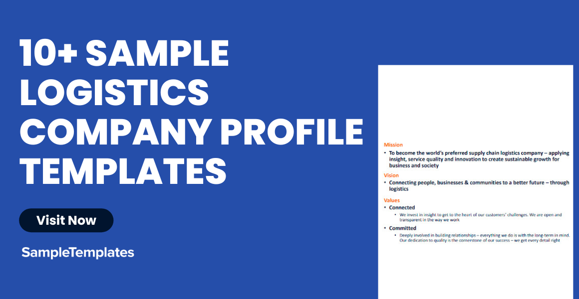 Sample Logistics Company Profile Template