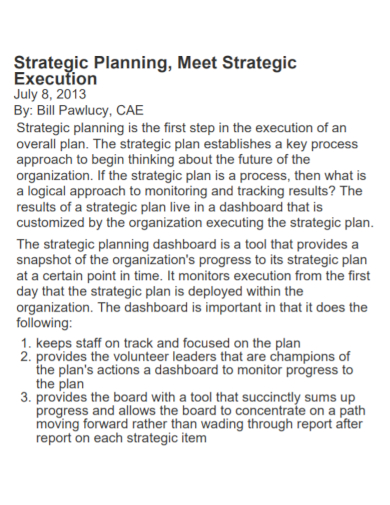 strategy meet execution plan