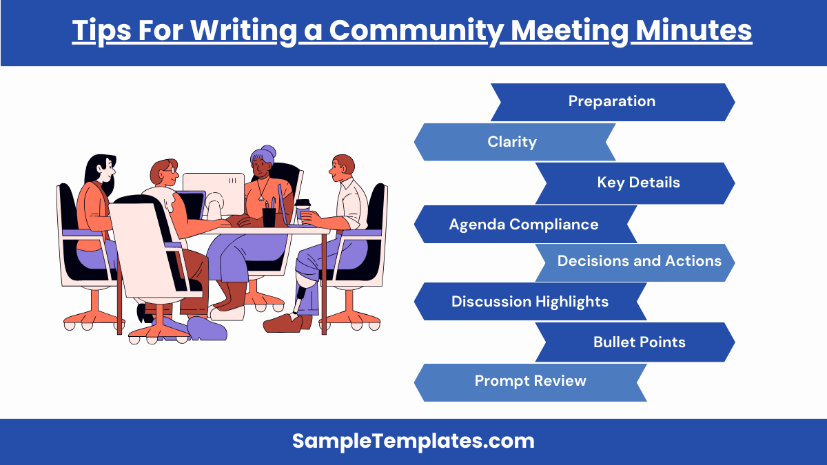 tips for writing a community meeting minutes
