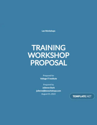 training workshop proposal template